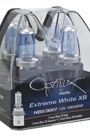 Hella Optilux XB White Halogen Bulbs HB5 9007 12V 100/80W (2 pack) Fresh Stock