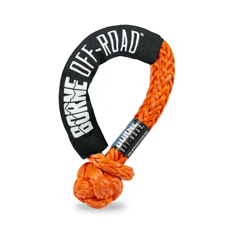 Fast Shipping Mishimoto 1/2in X 20in Soft Shackle Dark Orange