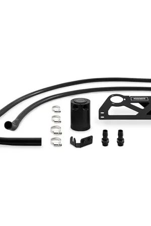 Worldwide Shipping Mishimoto 12-18 Jeep Wrangler JK Baffled Oil Catch Can Kit - Black