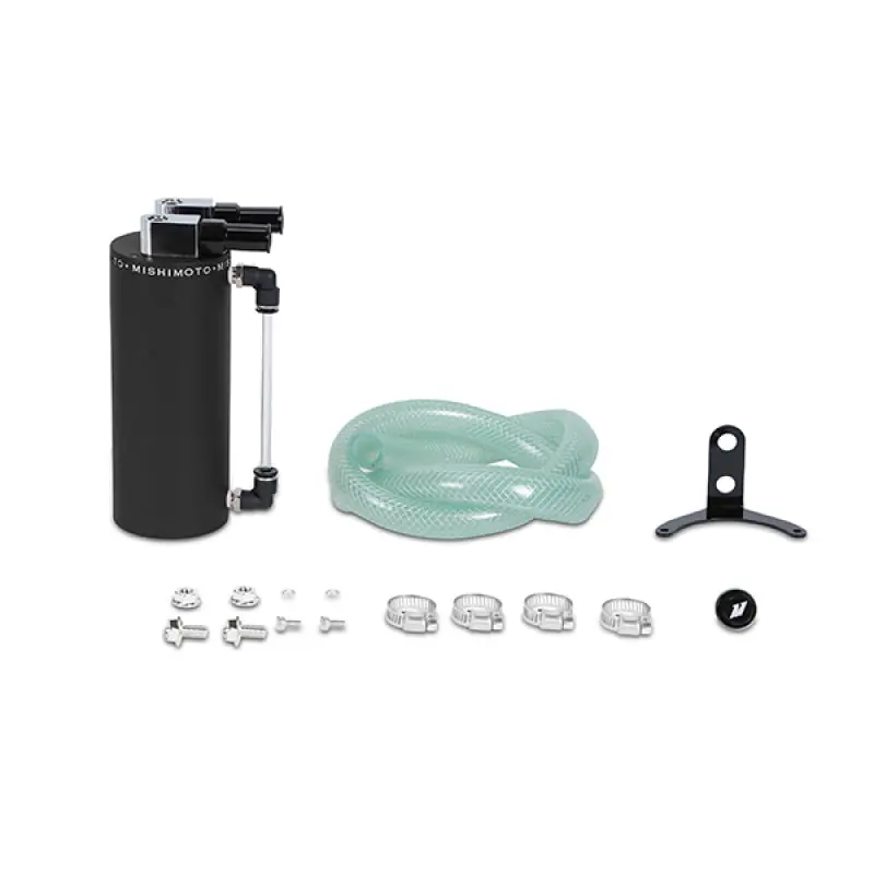While Supplies Last Mishimoto Small Aluminum Oil Catch Can - Wrinkle Black