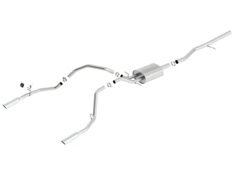 Borla 14 Silv/Sierra 1500 5.3L AT/MT Crew Cab STD Bed ATAK Cat-Back Exhaust Best Price
