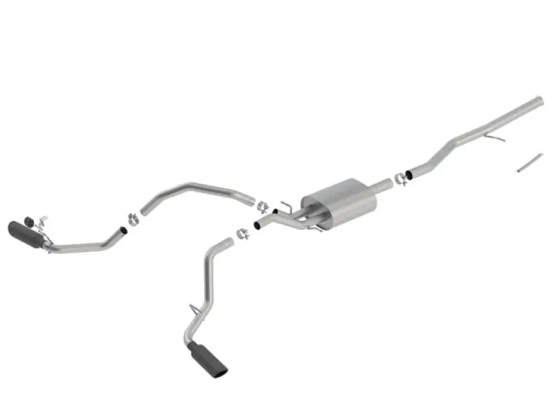 Borla 14-18 Chevrolet Silverado 1500 5.3L V8 AT/MT 4DR CC ATAK Catback Exhaust w/Black Chrome Tips New Arrival
