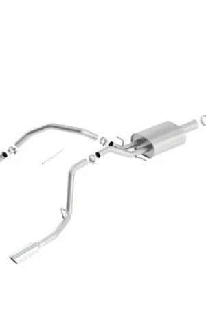 Borla 14 Silv/Sierra 1500 EC Std/CC Short 143.5in WB Touring Single Split Rear Exit Cat-Back Exhaust High Quality