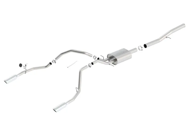 Borla 14 Silv/Sierra 1500 EC Std/CC Short 143.5in WB ATAK Single Split Rear Exit Cat-Back Exhaust Trusted Brand