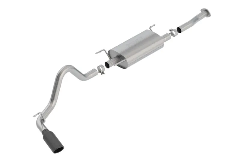 Borla 16-18 Toyota Tacoma 3.5L AT 4DR CC Short Bed S-Type SS Catback Exhaust - Black Chrome Tip Top Pick