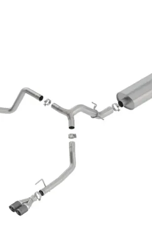 Money Back Guarantee Borla 19 Chevrolet Silverado/GMC Sierra 1500 6.2L SS Touring Catback Exhaust - Carbon Fiber Tips