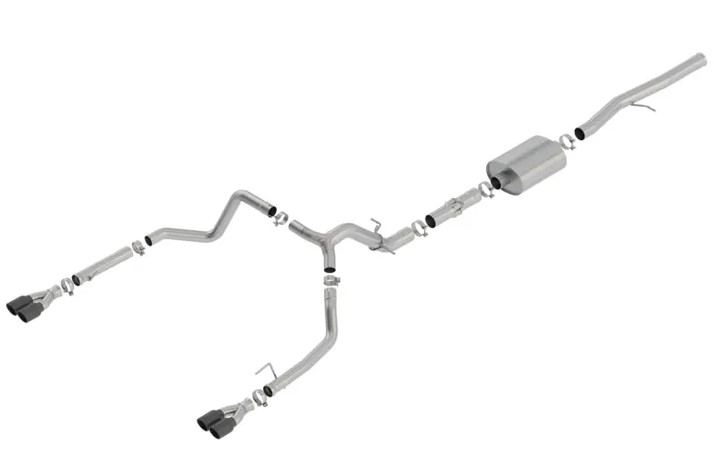 Borla 19 Chevrolet Silverado/GMC Sierra 1500 6.2L SS ATAK Catback Exhaust - Black Chrome Tips Factory Price