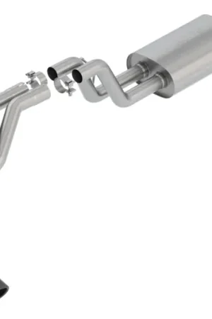 Borla 2019 Ford Ranger XL/XLT/Lariat 2.3L 2/4WD WB S-Type Catback Exhaust w/ Dual Blk Chrome Tips Fan Favorite
