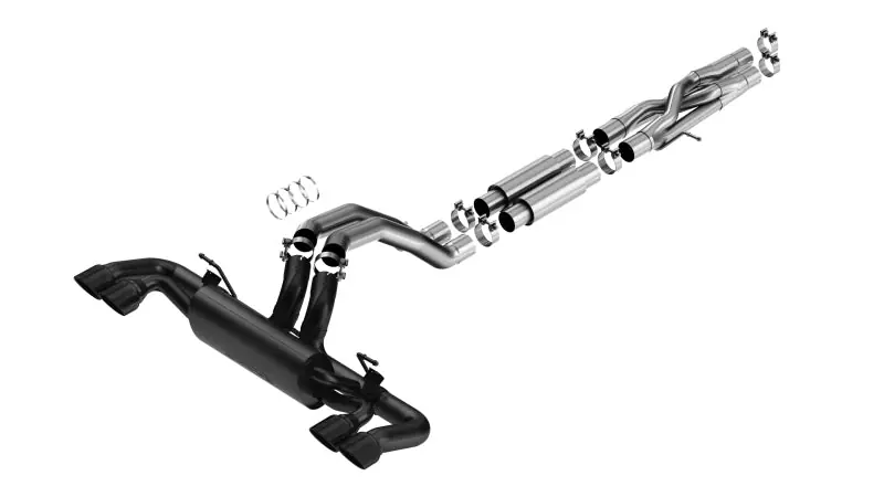 Worldwide Shipping Borla 21-22 Jeep Wrangler Rubicon 392 6.4L V8 AT 4WD 4DR S-Type Cat-Back Exhaust - Coated Black