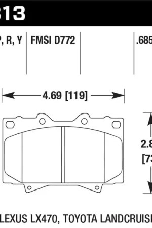 Reduced Price Hawk LTS Street Brake Pads