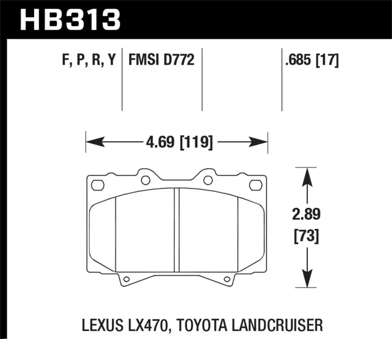 Reduced Price Hawk LTS Street Brake Pads