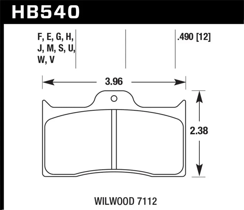 Warranty Included Hawk Wilwood DTC-30 Brake Pads
