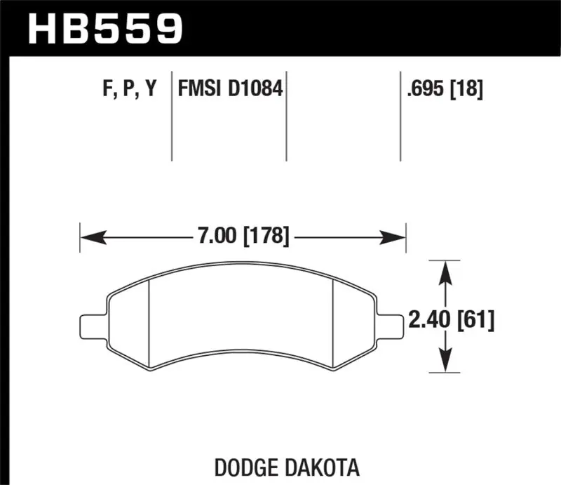 Hawk 06-16 Dodge RAM 1500 / 06-10 Mitsubishi Raider Super Duty Front Brake Pads Today Only
