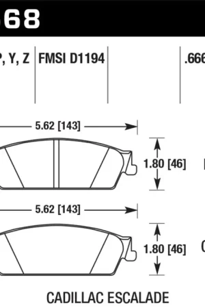 Sale Hawk 07 Chevy Tahoe LTZ LTS Rear Brake Pads