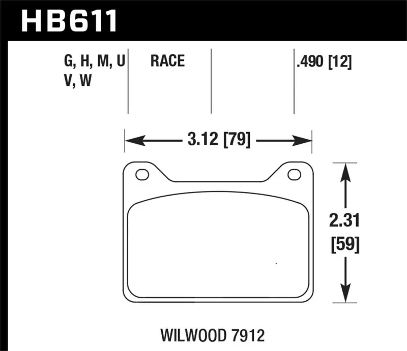 Hawk Wilwood 7912 DTC-30 Race Brake Pads Sale