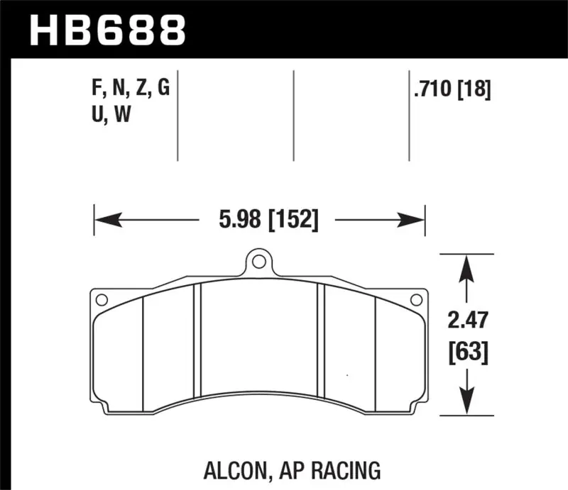 Hawk DTC-70 Universal Performance Compound Racing Brake Pads Sale
