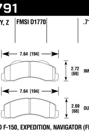 Cheap Hawk 14-16 Ford F-150 LTS Street Front Brake Pads