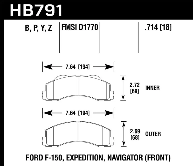 Cheap Hawk 14-16 Ford F-150 LTS Street Front Brake Pads