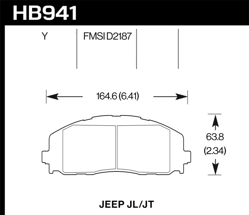 Hawk 2018 Jeep Wrangler Rubicon LTS Street Front Brake Pads Wholesale
