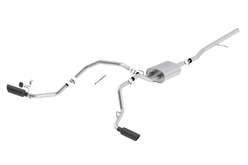 Borla 14-19 Chevrolet Silverado / GMC Sierra 1500 Cat-Back Touring Exhaust - 4in Tip In Demand