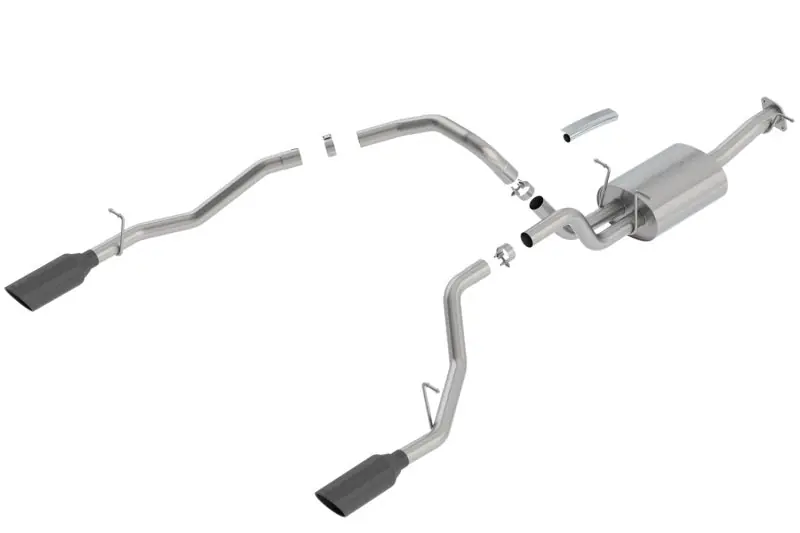 Borla 2019 RAM 1500 5.7L V8 AT 4DR Crew Cab Short Bed Atak SS Catback Exhaust - Black Chrome Tip Direct From Factory