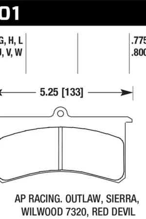 Reduced Price Hawk HPS Street Brake Pads