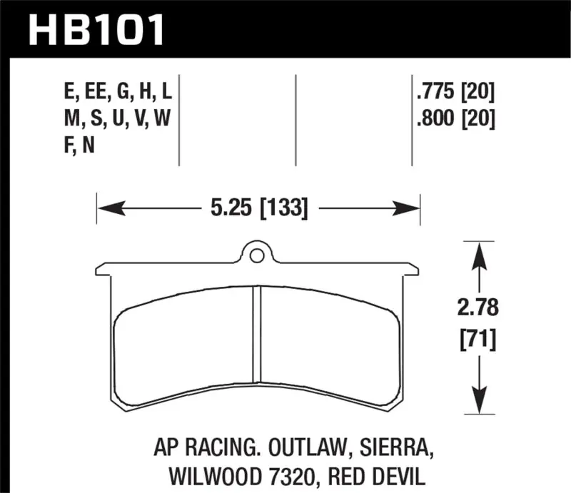 Reduced Price Hawk HPS Street Brake Pads