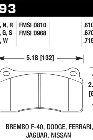 Bulk Order Hawk 19-20 BMW M2 Competition Rear ER-1 Brake Pads
