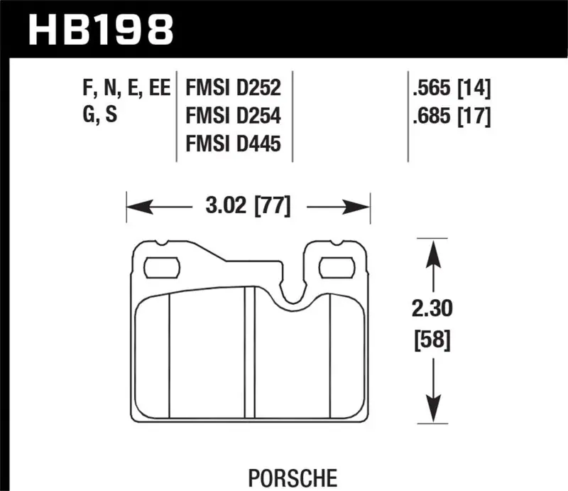 Hawk 87-89 Porsche 924 2.5L S Rear ER-1 Brake Pads Free Shipping