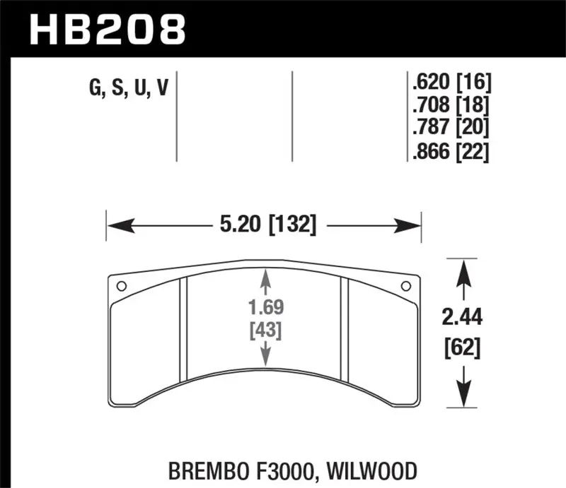 Hawk NASCAR DTC-60 Brake Pads - Front Discount