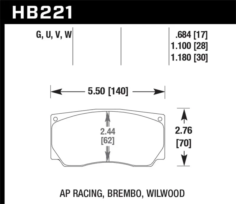 Hawk DTC-60 AP Racing/Wilwood Race Brake Pads Must Have