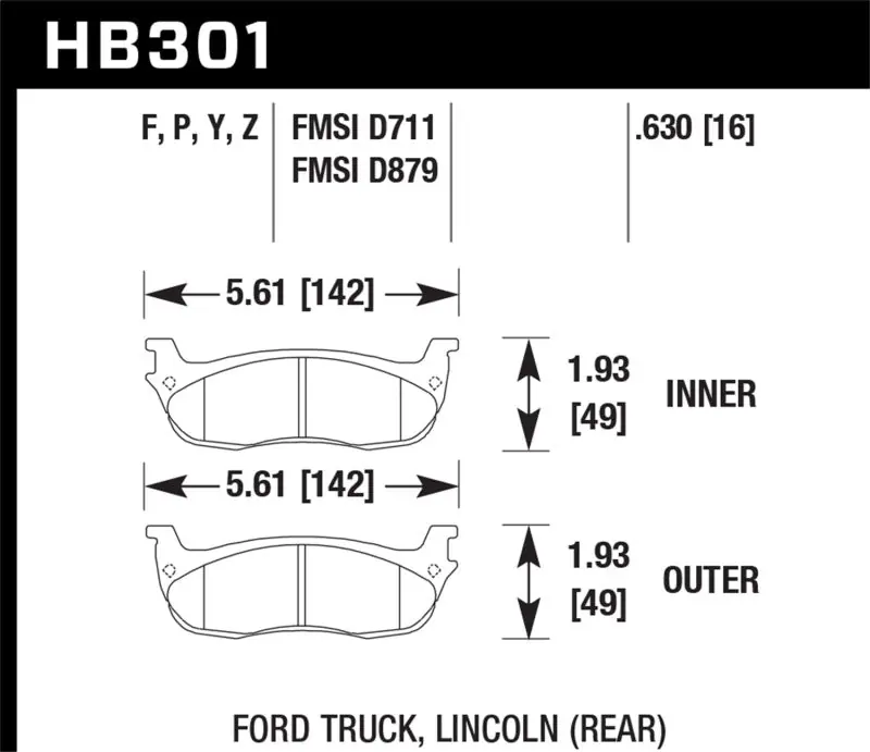 No Minimum Order Hawk Performance Ceramic Street Brake Pads