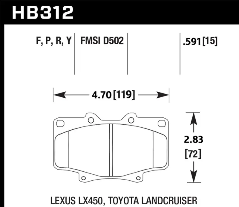 Hawk Super Duty Street Brake Pads Warranty Included