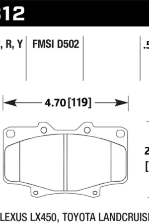Professional Grade Hawk LTS Street Brake Pads