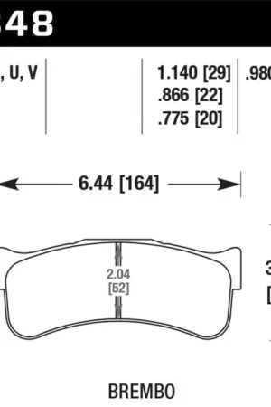 Best Choice Hawk DTC-80 Brembo 29mm Race Brake Pads