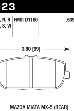 Super Sale Hawk 17-19 Fiat 124 Spider 1.4L Abarth Rear ER-1 Brake Pads