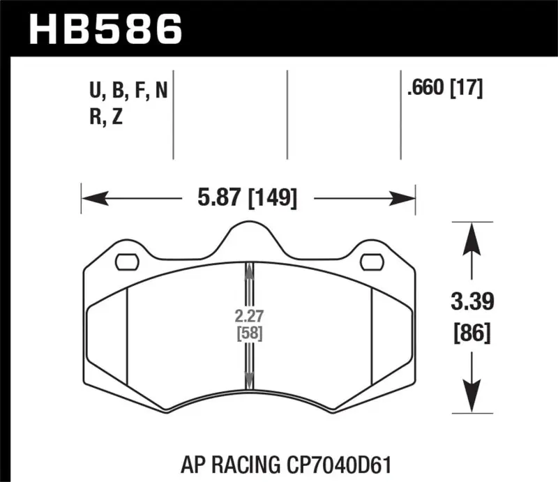 Hawk AP Racing CP7040 HP Plus Street Brake Pads Price Drop