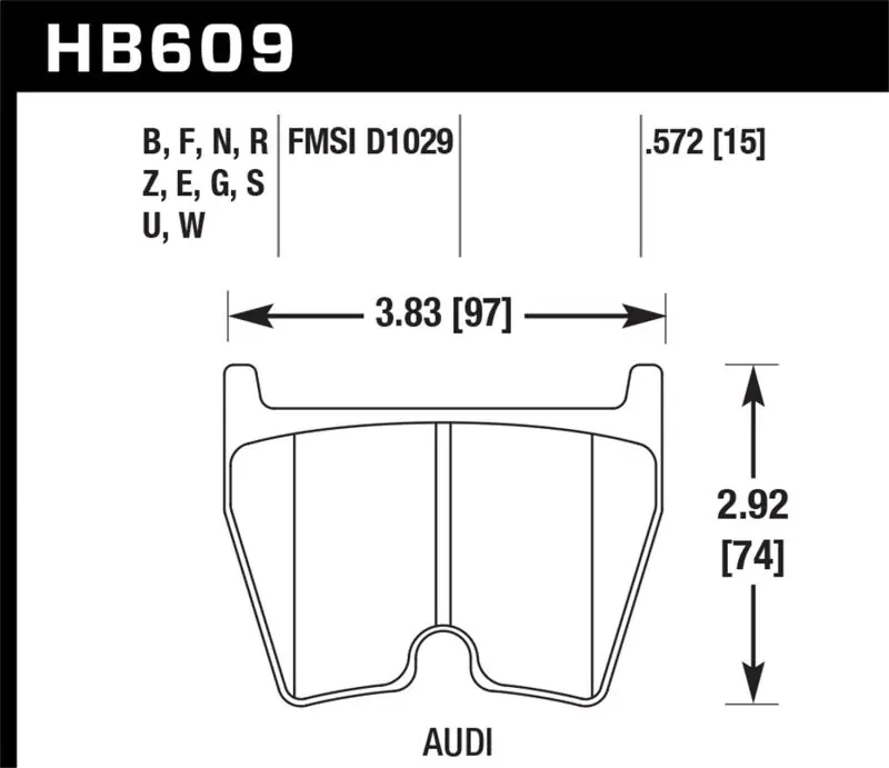 Hawk 08-14 Audi R8 4.2L Base Front ER-1 Brake Pads Bulk Order