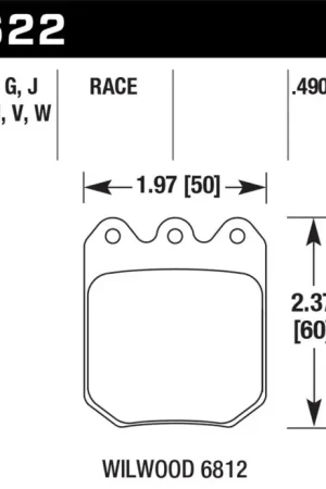 While Supplies Last Hawk Wilwood DLS 6812 DTC-70 Brake Pads