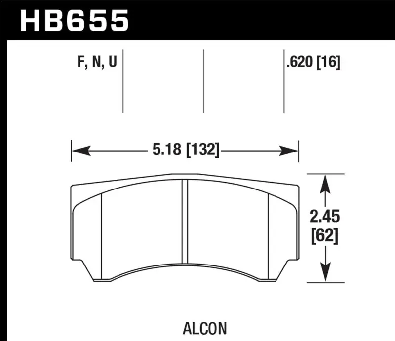 Hawk Alcon RC4498X600 Street HP Plus Brake Pads Fast Shipping