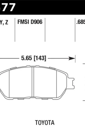 Special Offer Hawk Lexus 02-03/04-06 ES300/330 Toyota 98-12 Tacoma/Adynl Models Street Perf Ceramic Ft Brake Pads