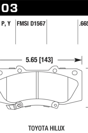 Secure Checkout Hawk 05-13 Toyota Hilux Super Duty Street Brake Pads
