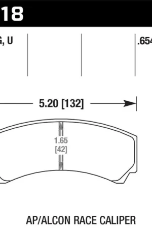 Super Sale Hawk AP Racing/Alcon DTC-70 Race Brake Pads
