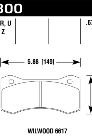 Best Choice Hawk Wilwood 7420 DTC-60 Race Brake Pads