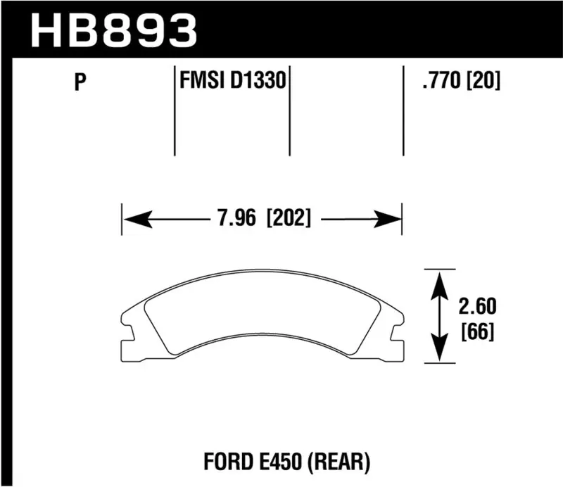 Hawk 08-16 Ford E-450 Super Duty Super Duty Street Rear Brake Pads Last Chance