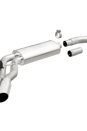 Save Now MagnaFlow 11-13 Ford F-150 Pickup Dual Same Side Before P/S Rear Tire Stainless CatBack Perf Exhaust