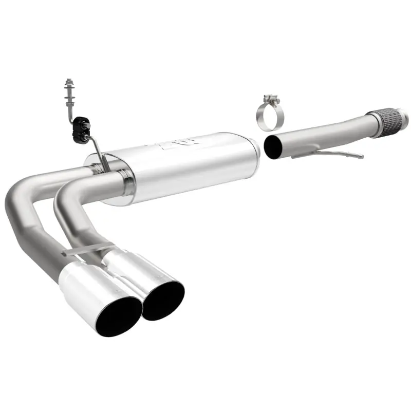 Magnaflow 14 Chev Silverado V8 5.3L CC/EC Dual Same Side Before P/S Tire Exit SS Cat Back Perf Exh Fast Shipping