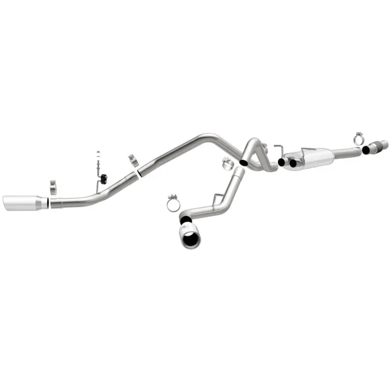 Magnaflow 14 Chev Silverado V8 5.3L SC Dual Split Rear Behind Rr Tire Exit SS Cat Back Perf Exhaust Fresh Stock