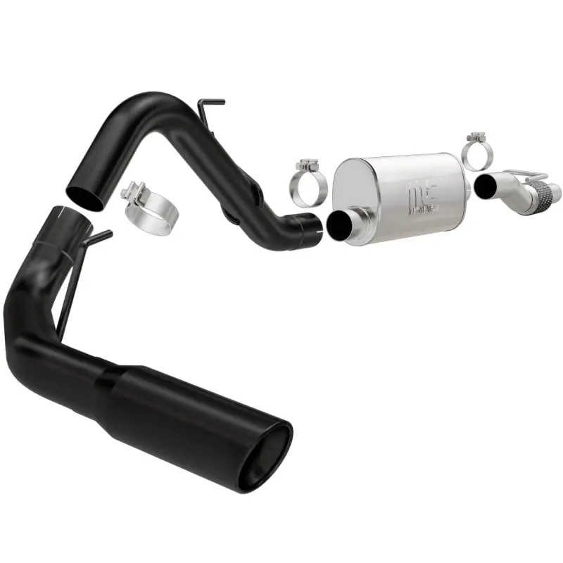 MagnaFlow SYS Cat-Back 11-14 Ford F-150 3.5L V6 EcoBoost 3in Black Single Side Exit Rear 3 Tip Buy Direct