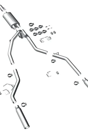 New Arrival MagnaFlow 11 Ford F-150 3.7L/5.0L/6.2L SS Catback Exhaust Dual Split Rear Exit w/ 3.5in SS Tips